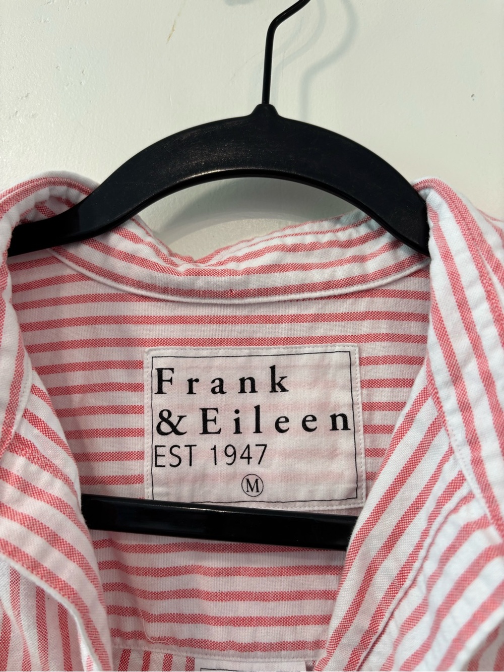 Frank & Eileen Silvio Long Sleeve Red White Striped Women’s Medium Untackable - Picture 2 of 6